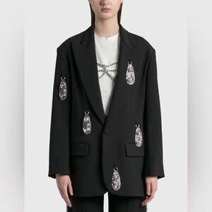 AREA pendant relaxed blazer